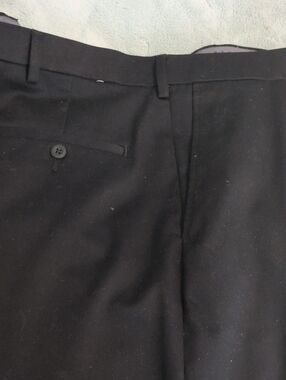 Haggar Black and White Straight Fit Dress Pants